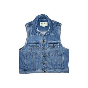 Eddie Bauer Vintage Denim Vest – Women’s Size Small